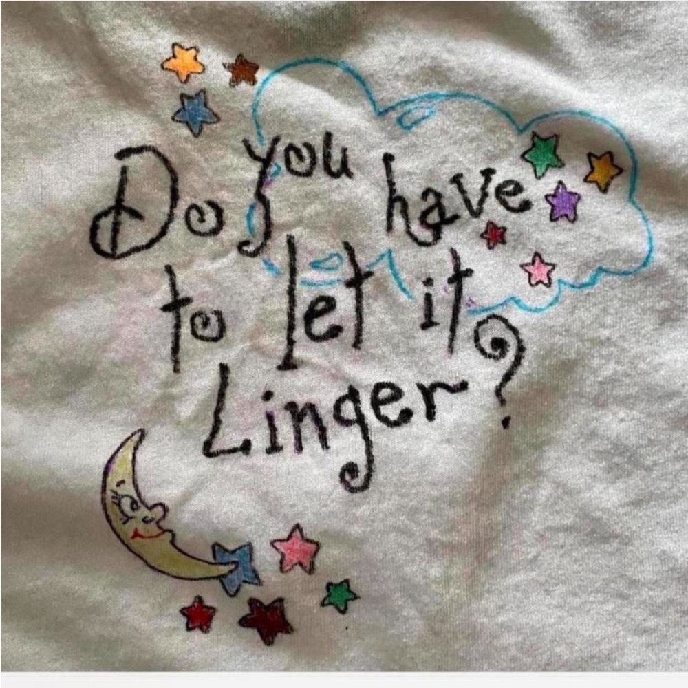 The Linger hand drawn tee - Picture 4 of 5